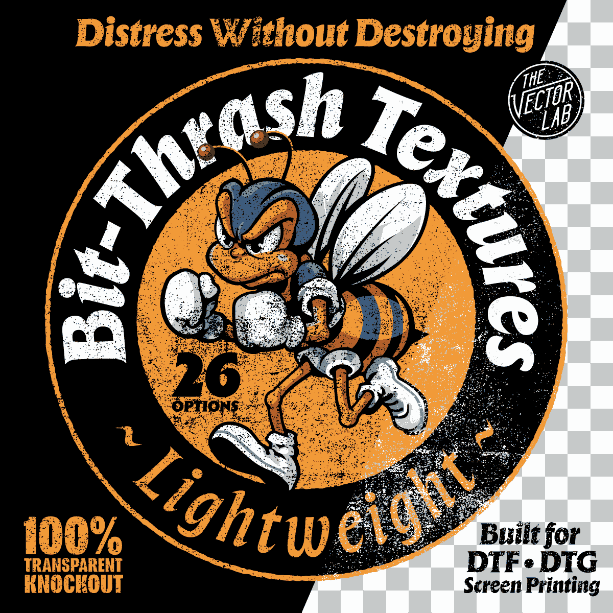 Bit-Thrash Textures: Lightweight