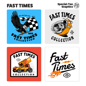Fast Times Car Racing Graphics and Fonts