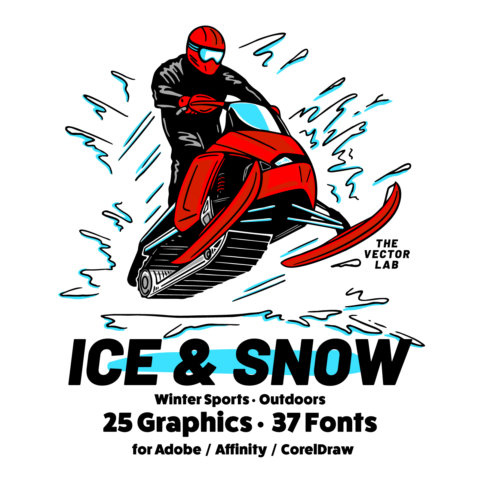 Ice & Snow Winter Sports graphic logo templates