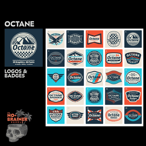 Octane Badges - No Brainer T-Shirt Design Bundle