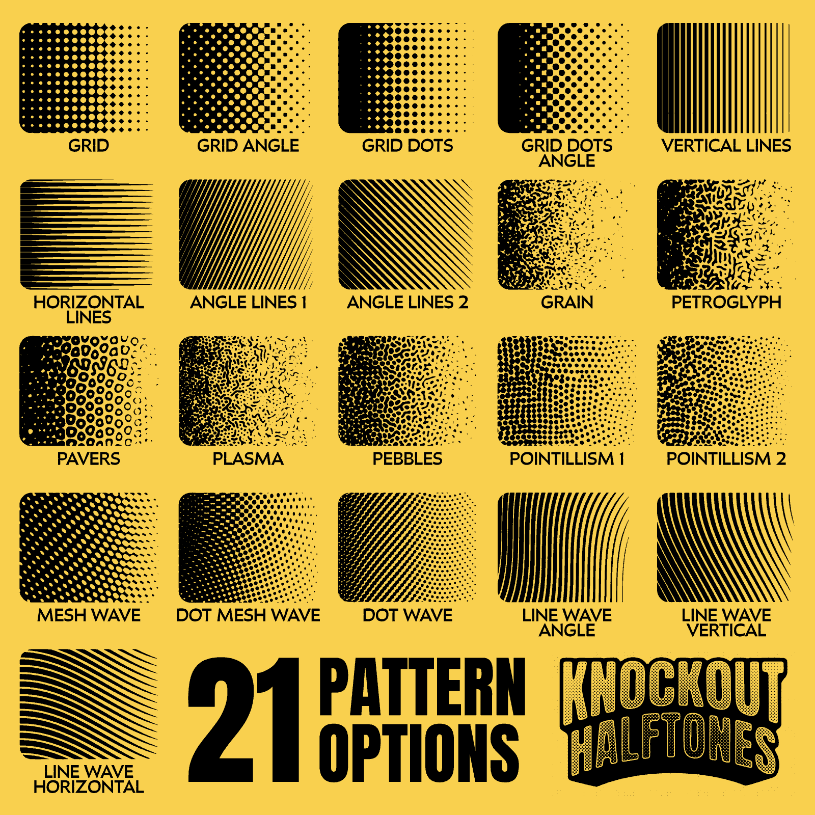 Knockout Halftones