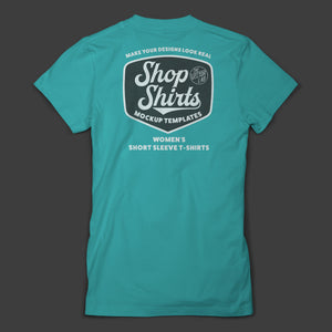 Shop Shirts: Women's T-Shirt Mockup Templates for Photoshop