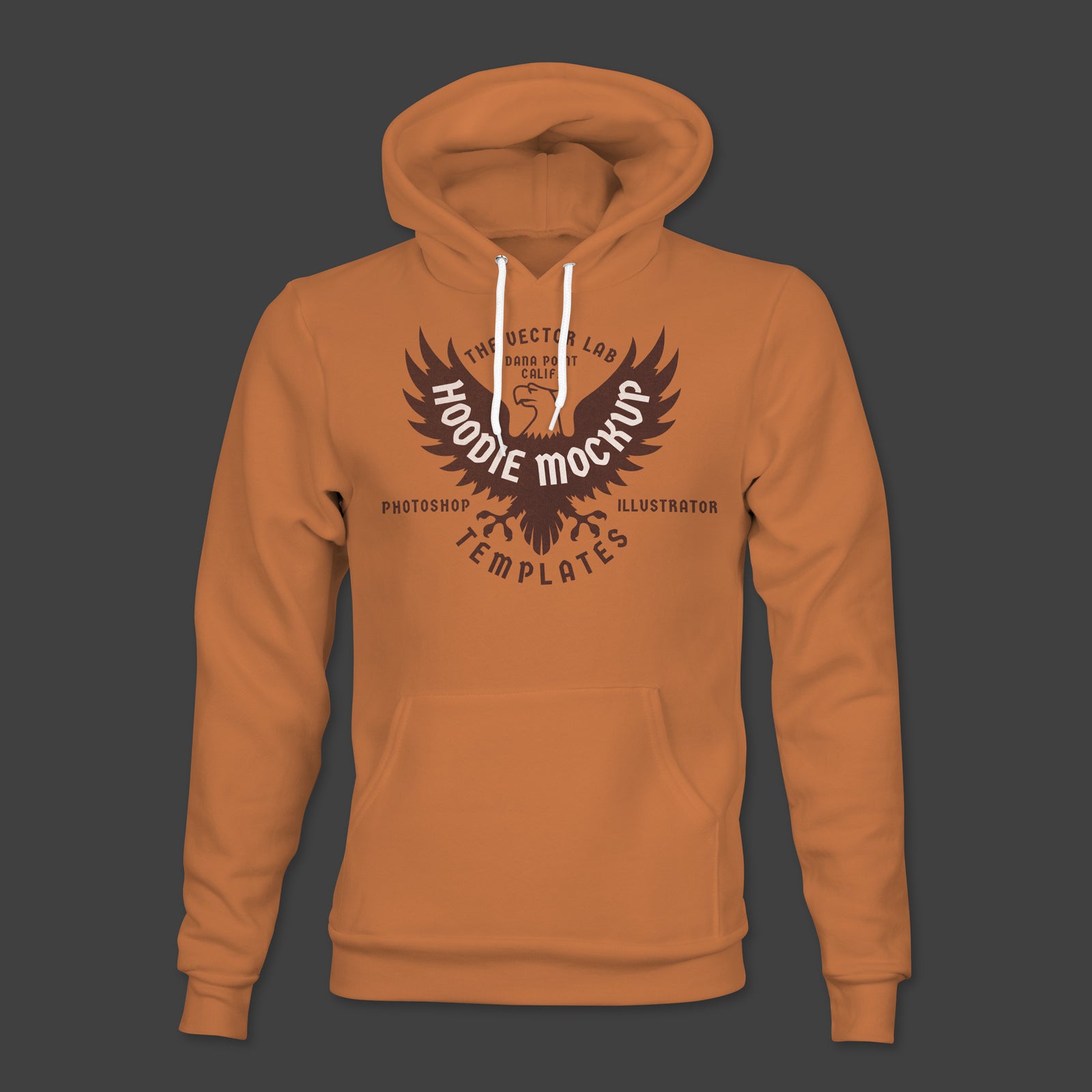 Men's Hoodie Sweatshirt Mockup Templates for Photoshop and Illustrator