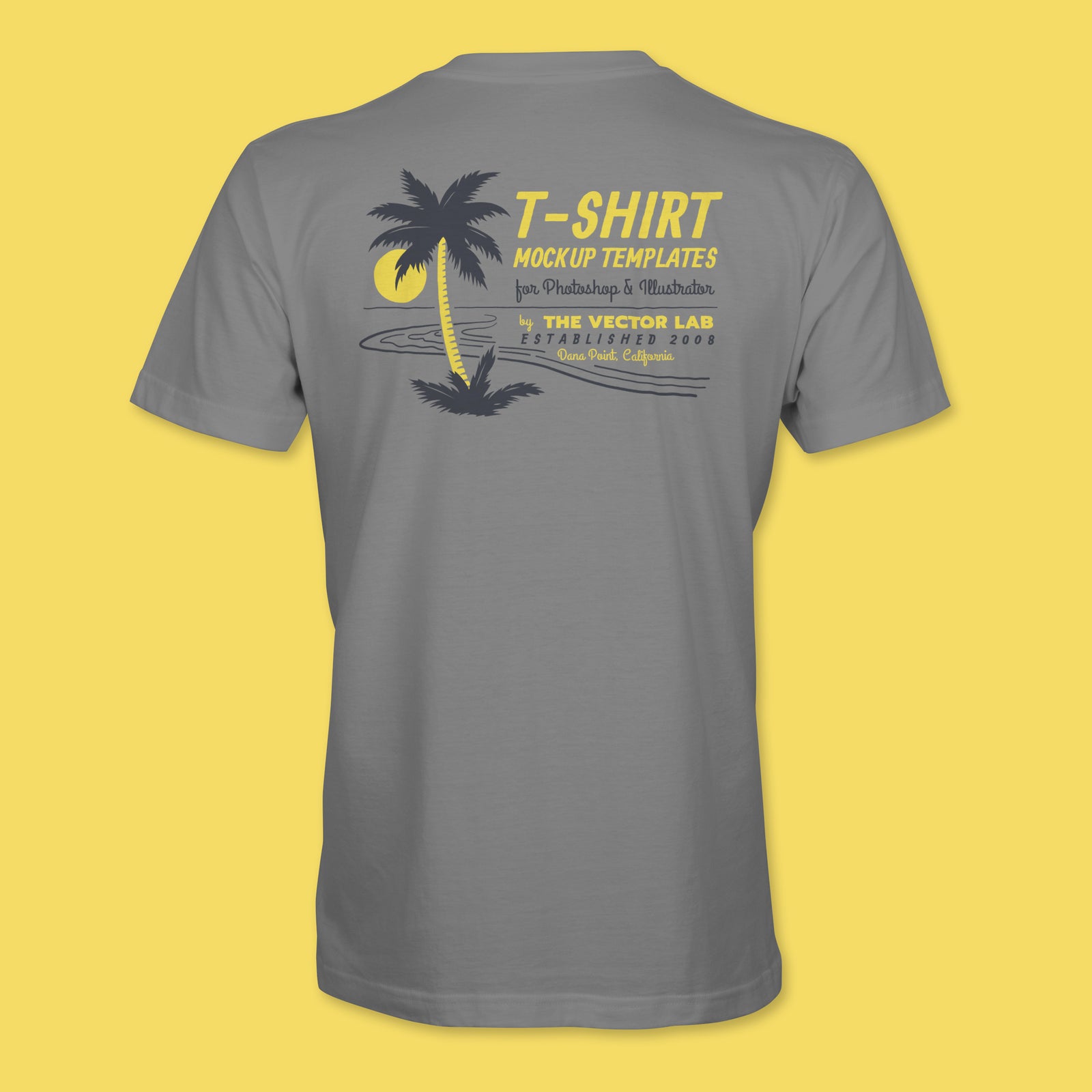 Men's T-Shirt Mockup Templates for Photoshop and Illustrator