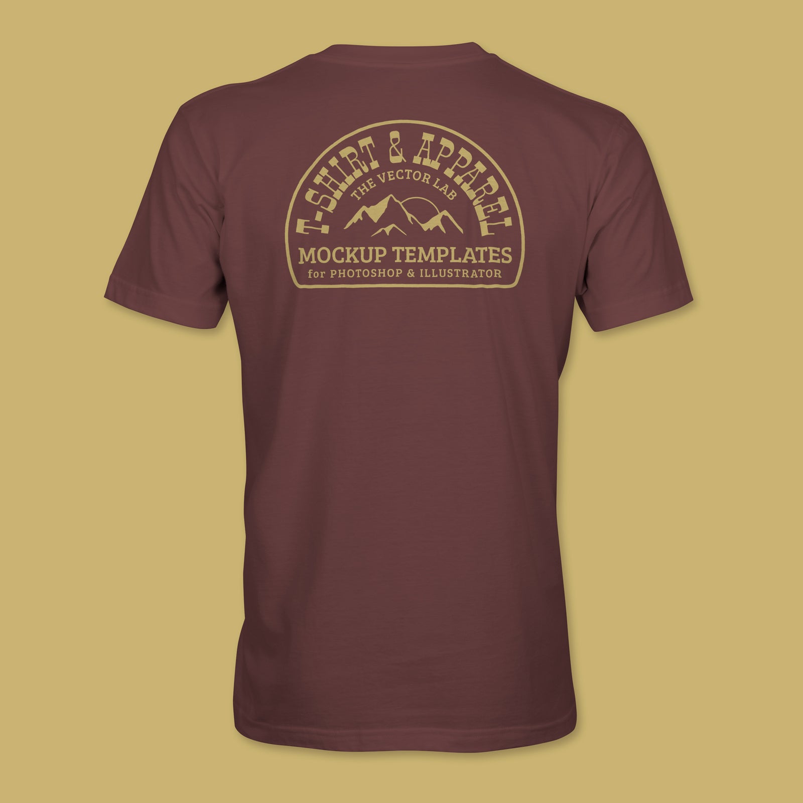 Men's T-Shirt Mockup Templates for Photoshop and Illustrator