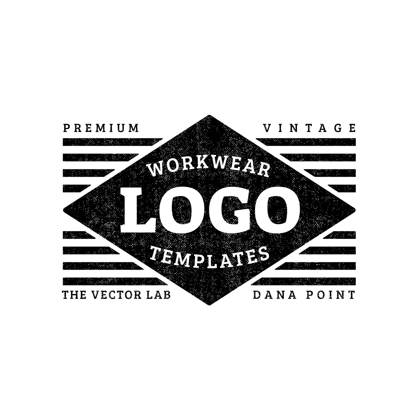 Vintage Workwear Logo Templates for Photoshop and Illustrator