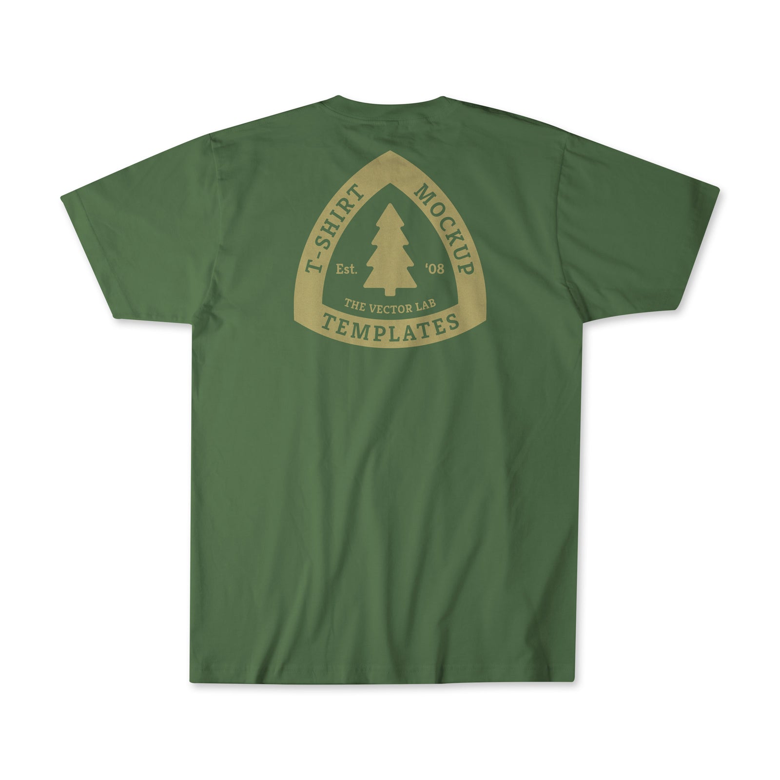 Men's Flat Lay T-Shirt Mockups for Photoshop and Illustrator