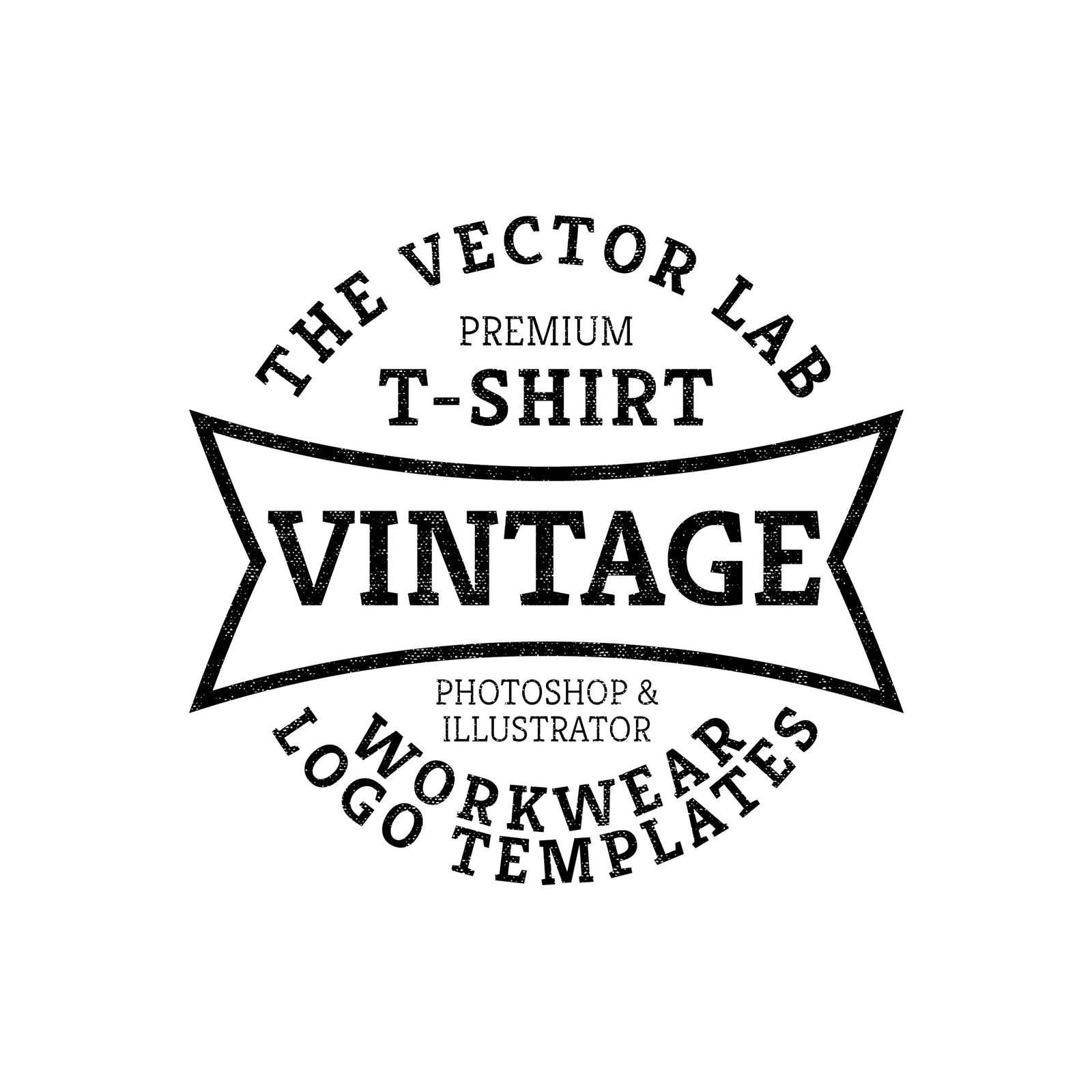 Vintage Workwear Logo Templates for Photoshop and Illustrator
