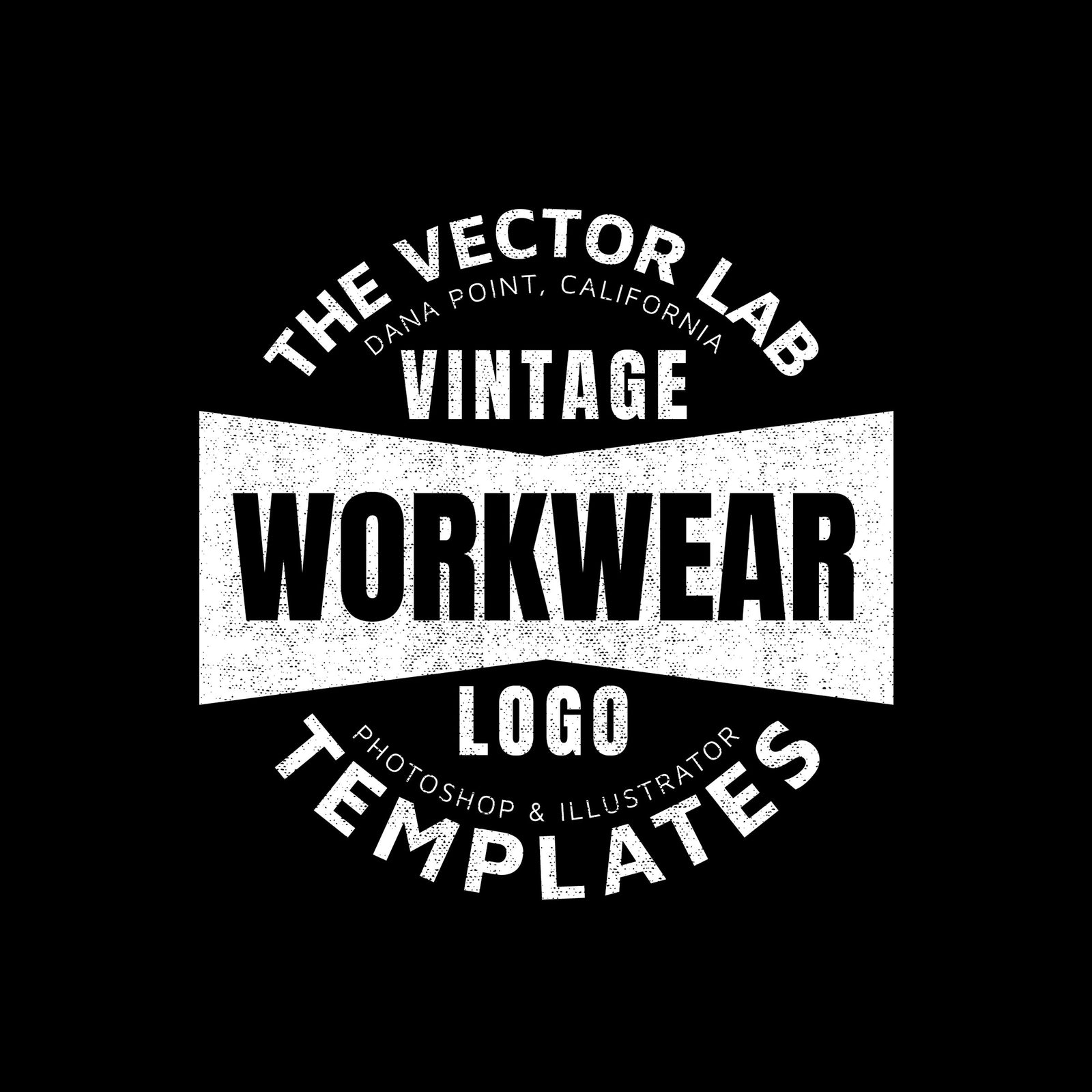 Vintage Workwear Logo Templates for Photoshop and Illustrator