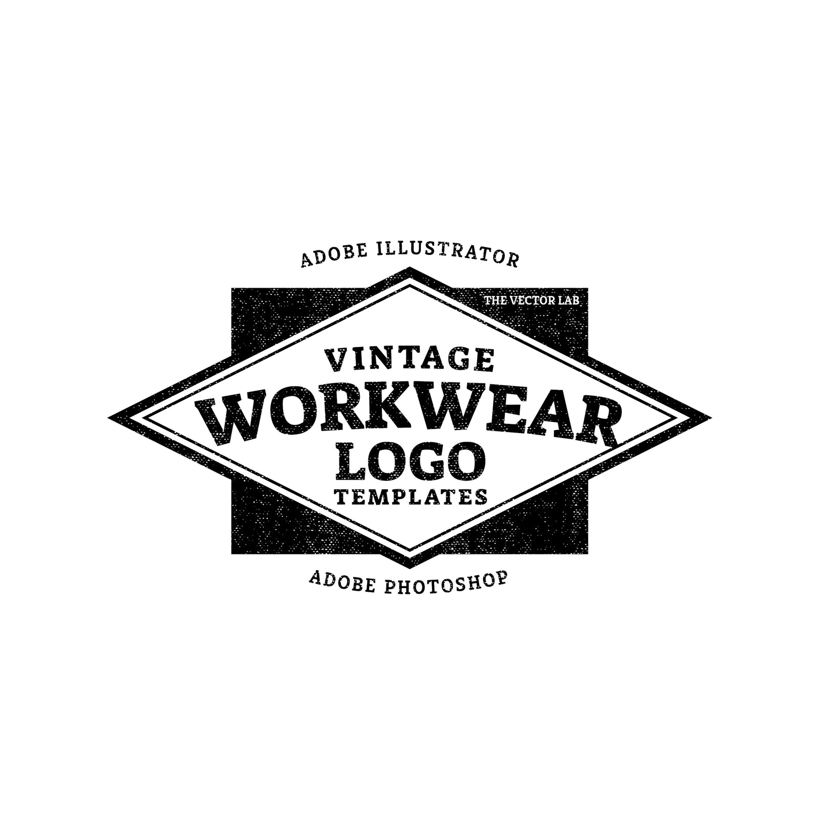 Vintage Workwear Logo Templates for Photoshop and Illustrator