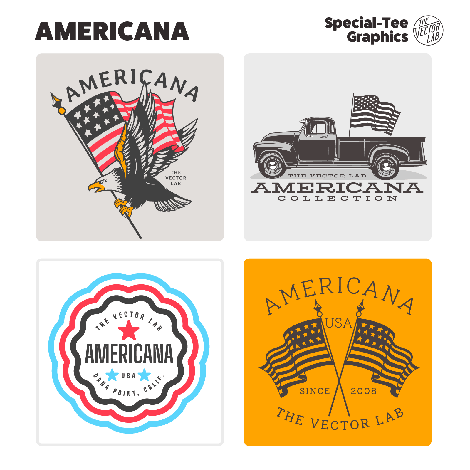 Americana Graphic Logo Templates