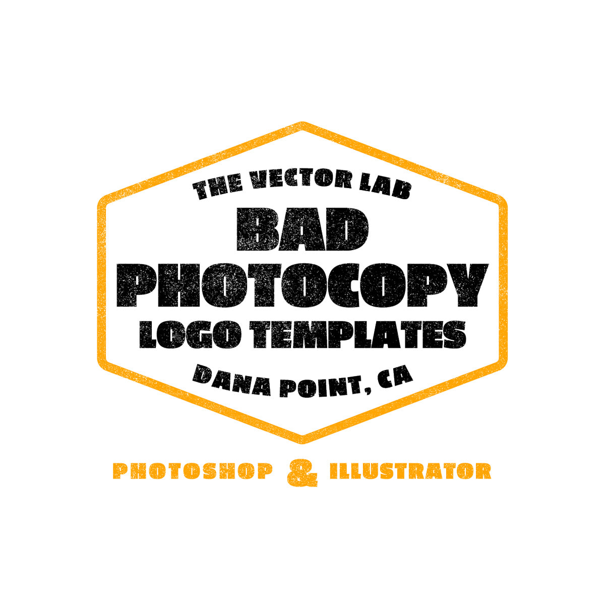 Bad Photocopy Logo Templates for Photoshop and Illustrator