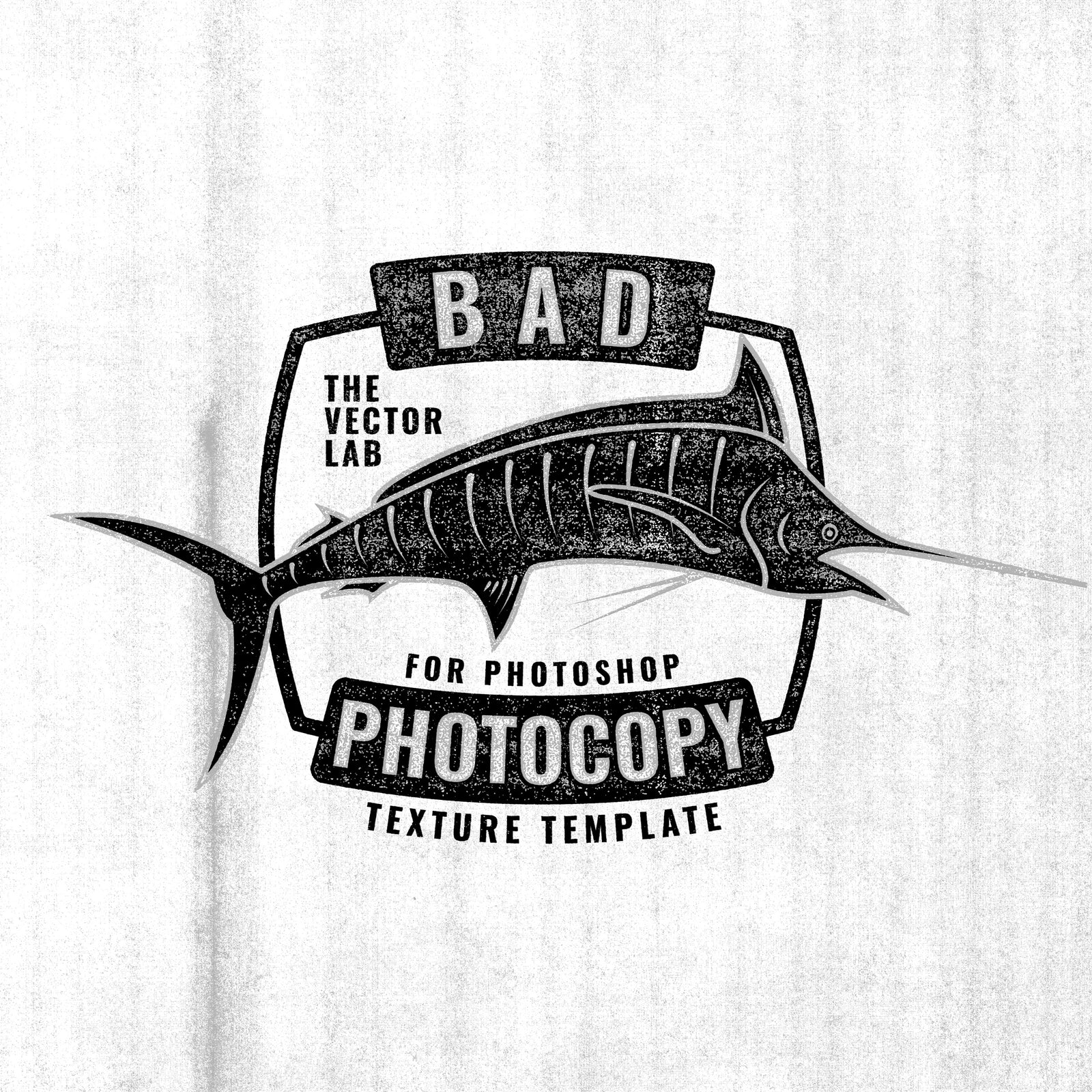 Bad Photocopy Texture Template for Photoshop