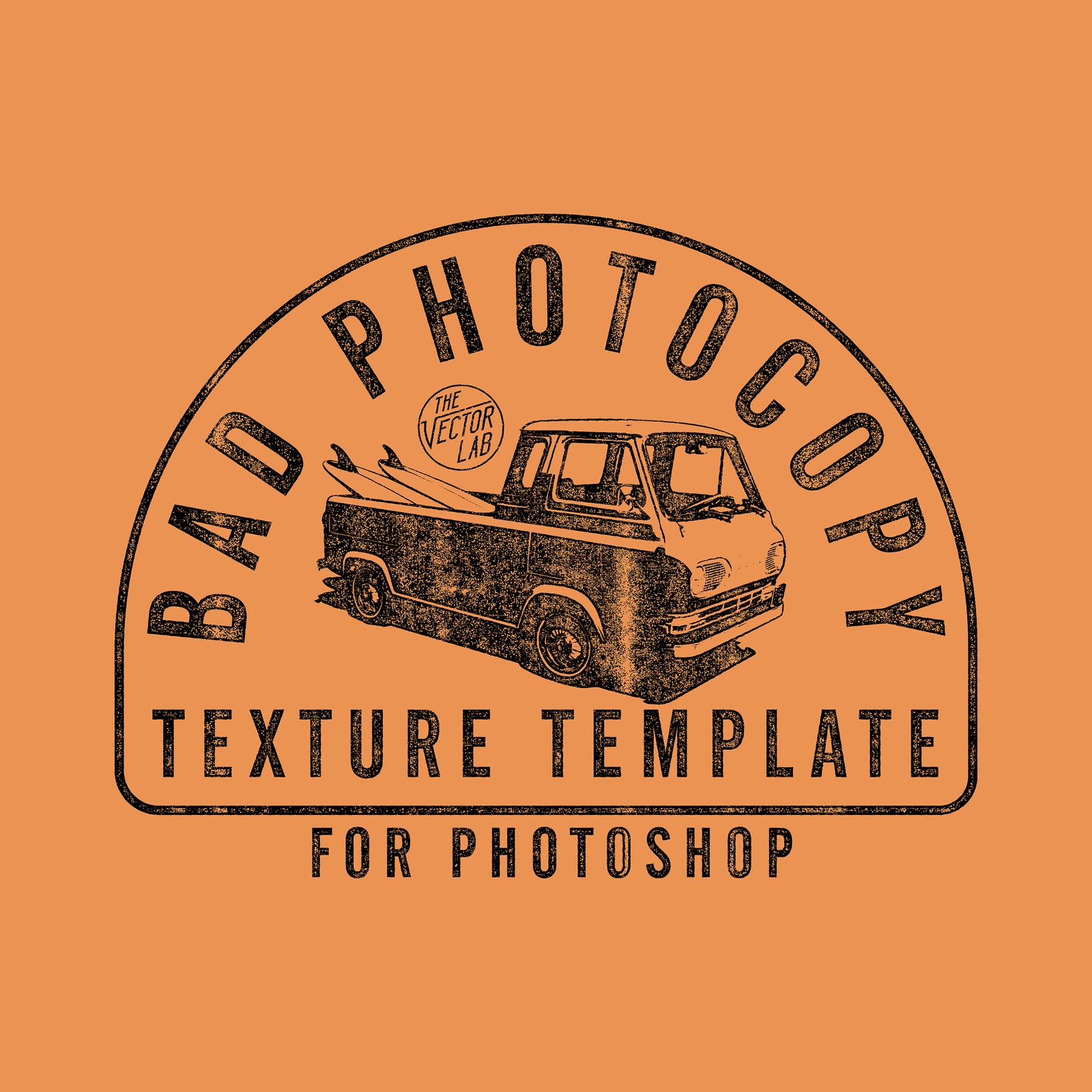Bad Photocopy Texture Template for Photoshop