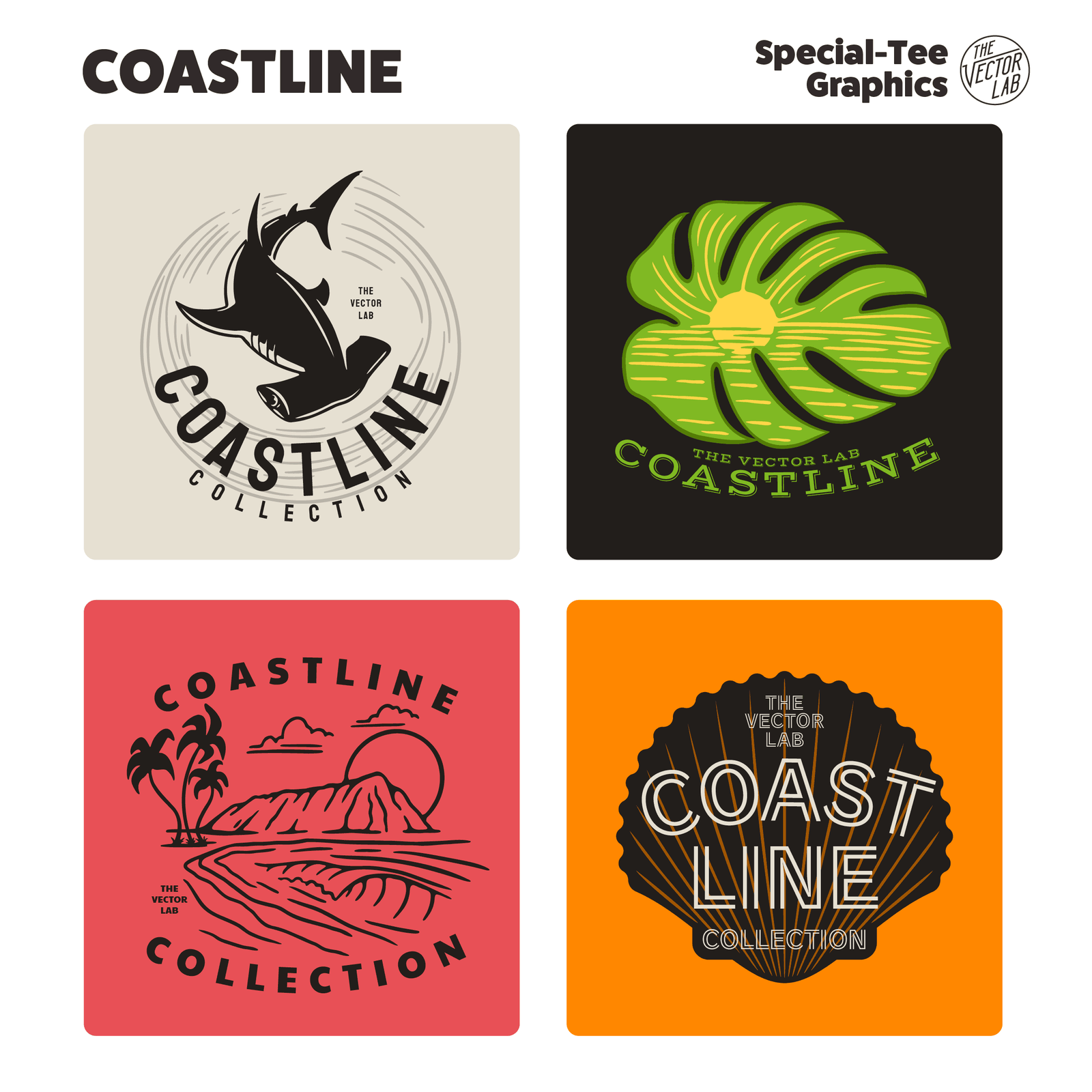 Coastline Graphic Logo Templates