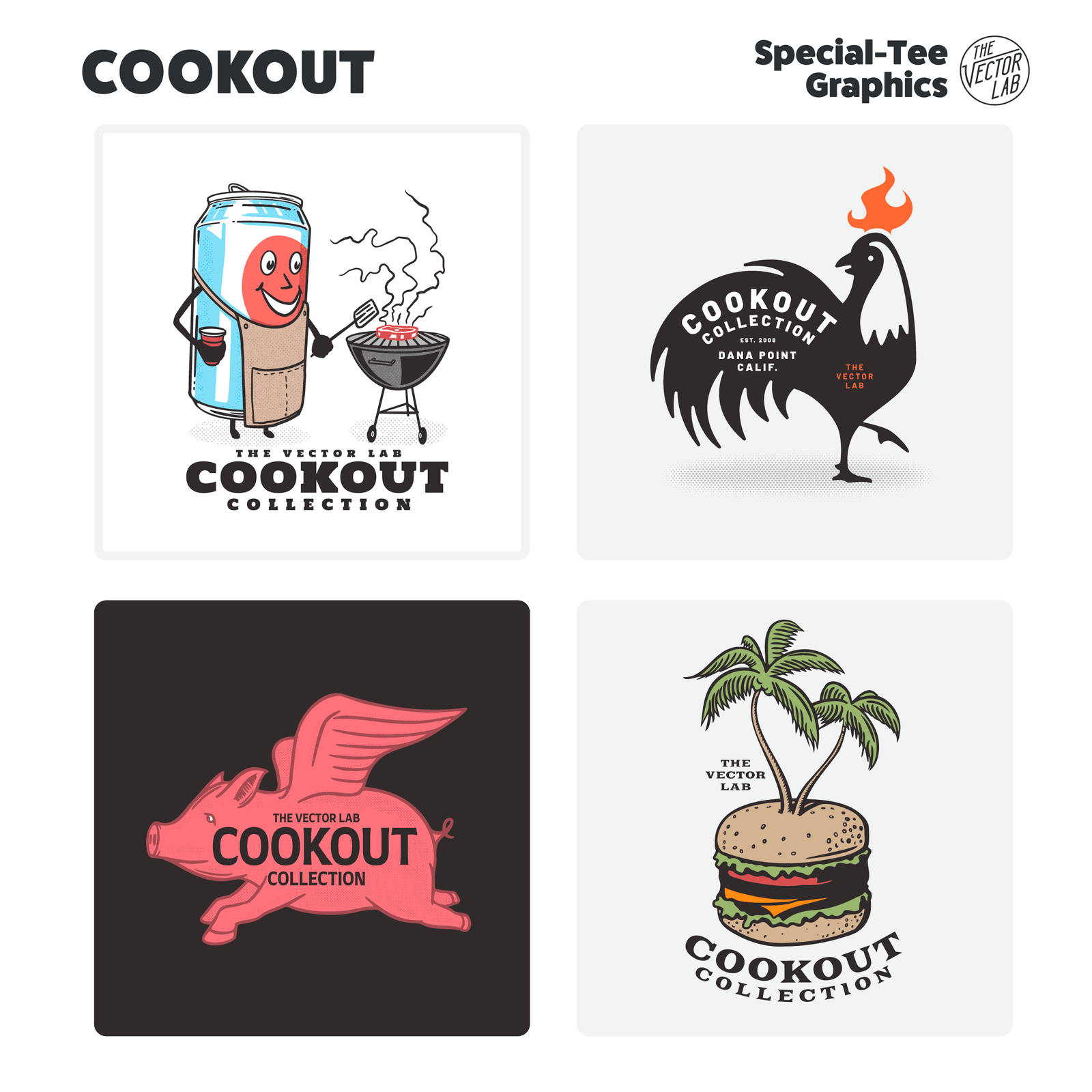Cookout Collection Graphics for Adobe Affinity CorelDraw