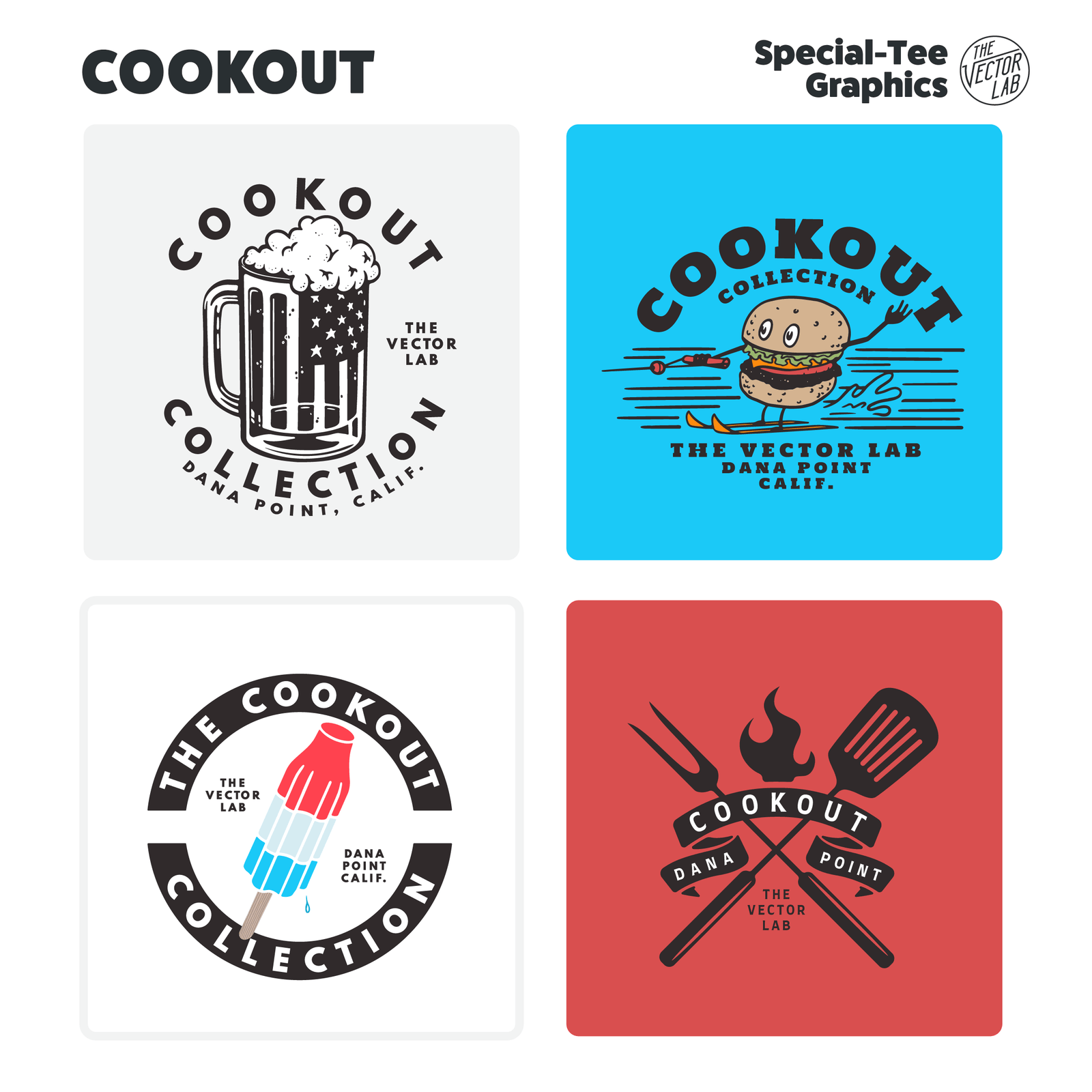 Cookout Collection Graphics for Adobe Affinity CorelDraw