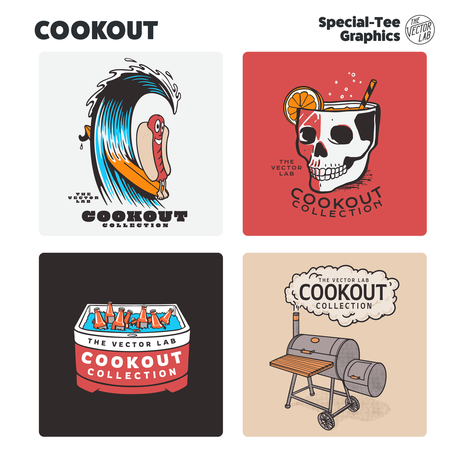Cookout Collection Graphics for Adobe Affinity CorelDraw