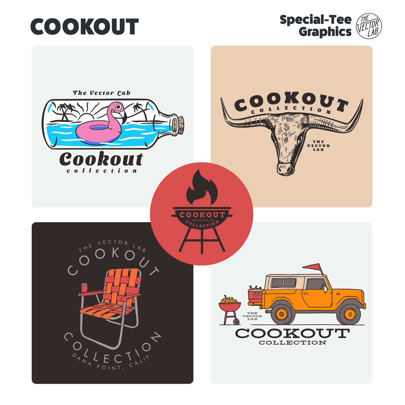 Cookout Collection Graphics for Adobe Affinity CorelDraw
