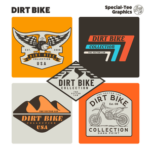 Dirt Bike Graphic Logo Templates for Adobe Affinity Corel