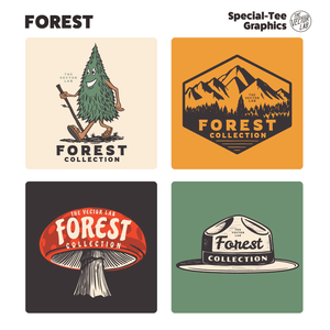 Forest outdoors camping hiking graphic logo templates