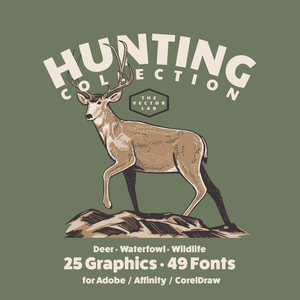 Hunting graphic and logo templates for Adobe Affinity Corel