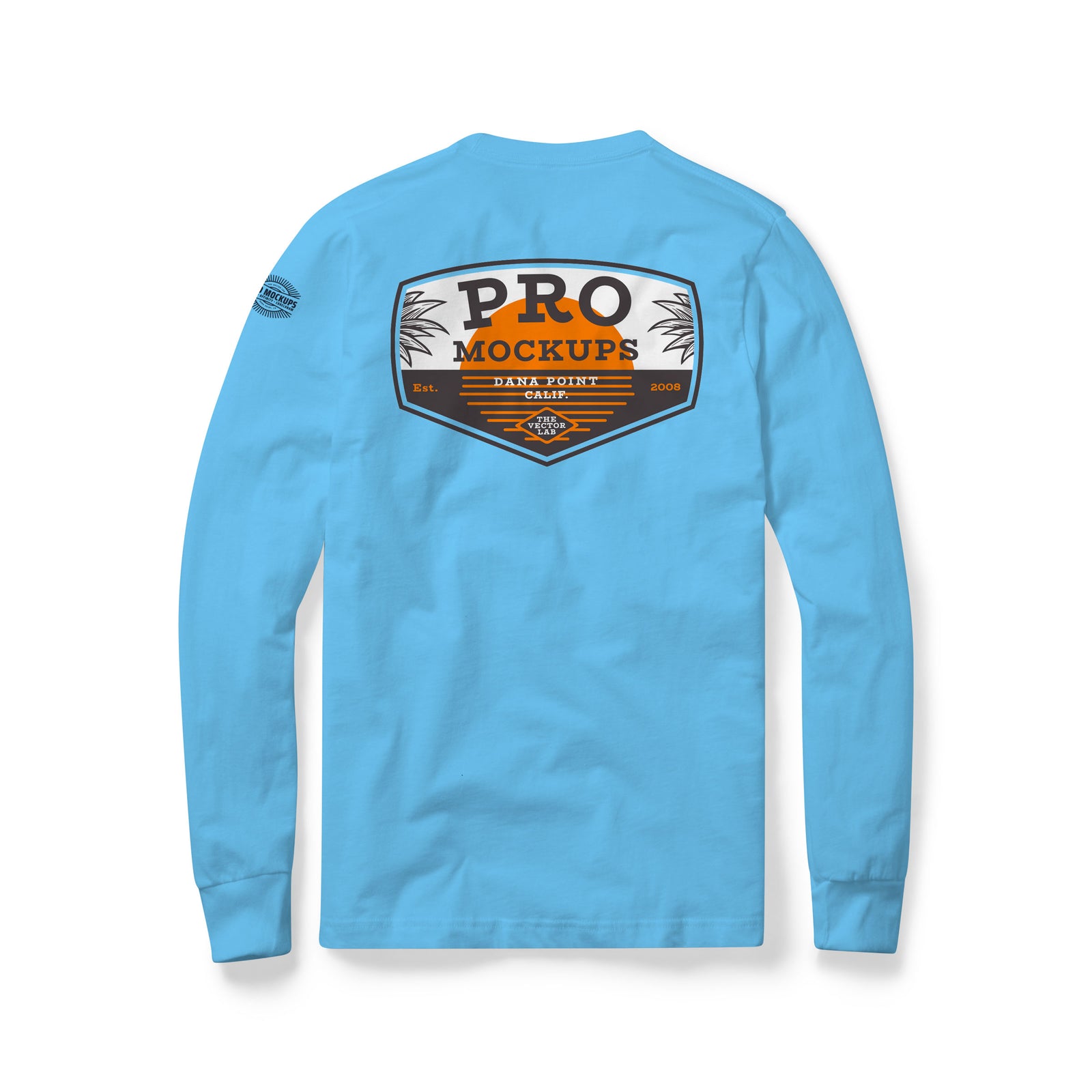 Flat Lay Long Sleeve T-Shirt Mockups
