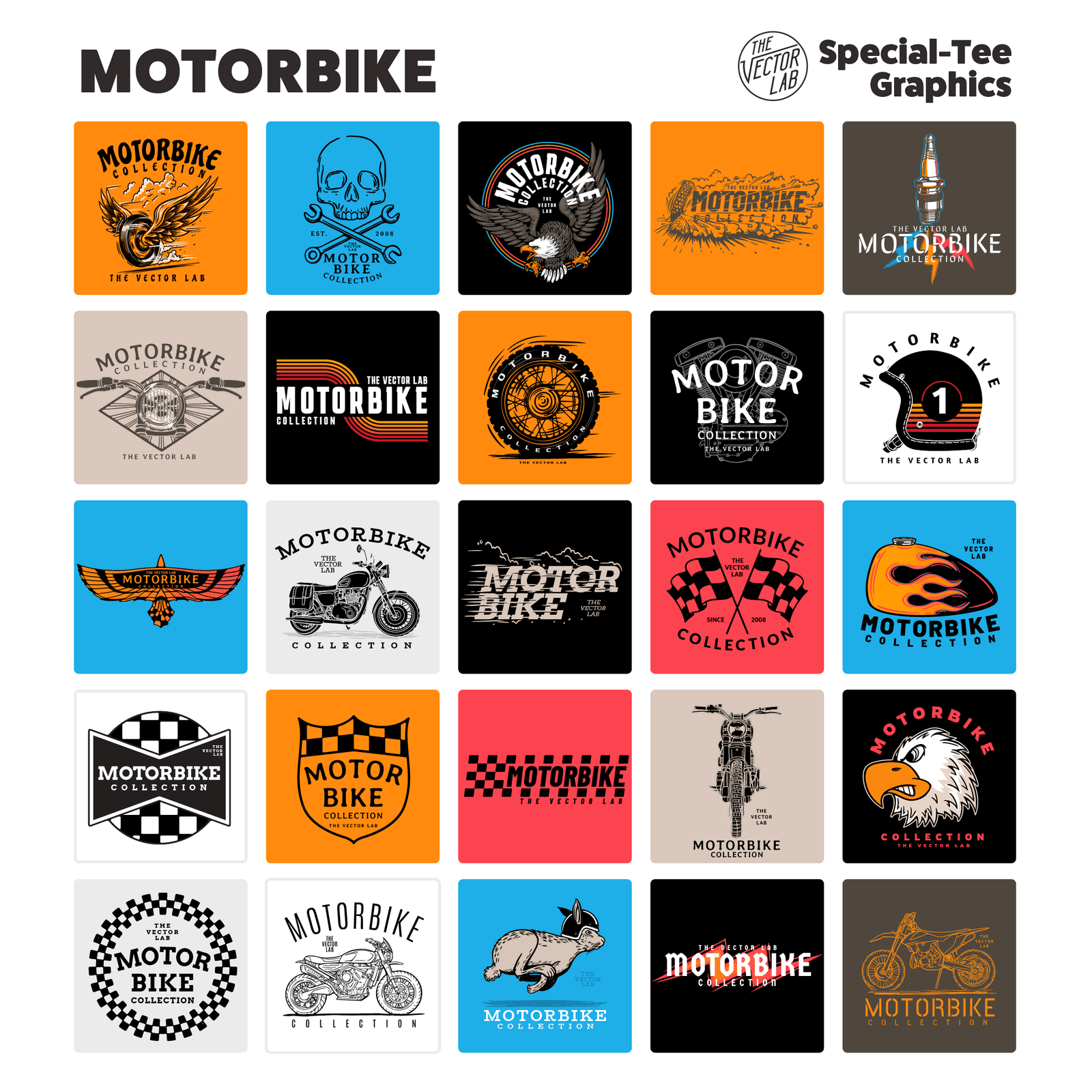 Motorbike graphic logo templates