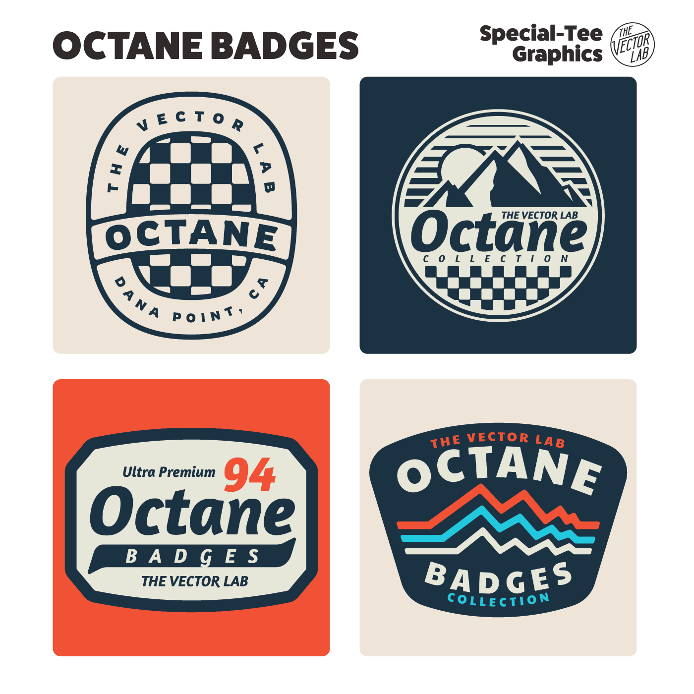 Octane Badges - Motorcycle and Auto Inspired