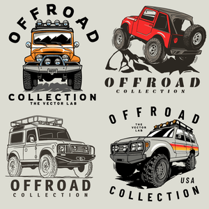 Offroad 4x4 graphic logo templates