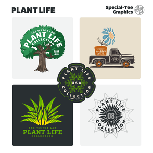 Plant Life Graphic Logo Templates for Adobe Affinity CorelDraw