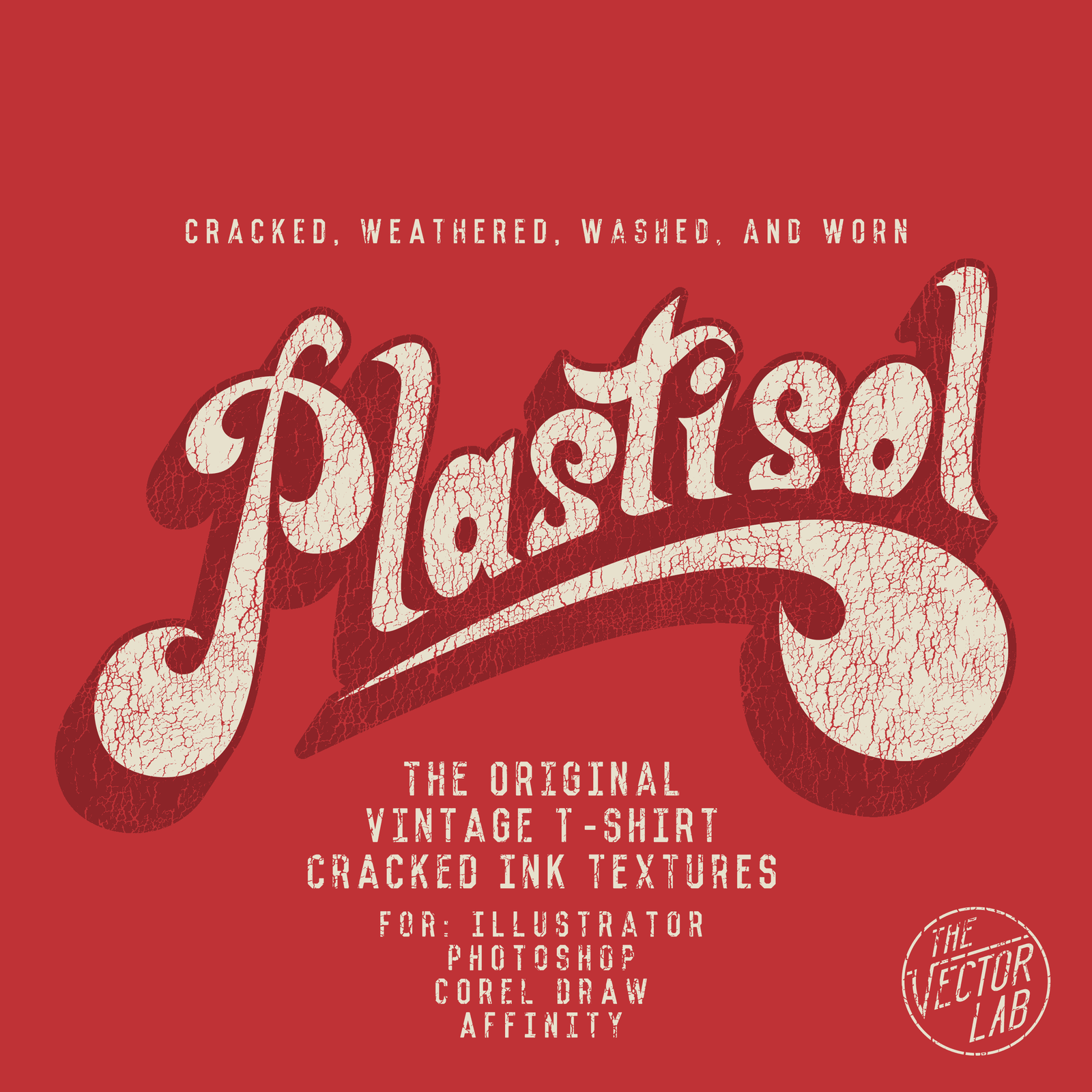Plastisol Cracked T-Shirt Ink Textures