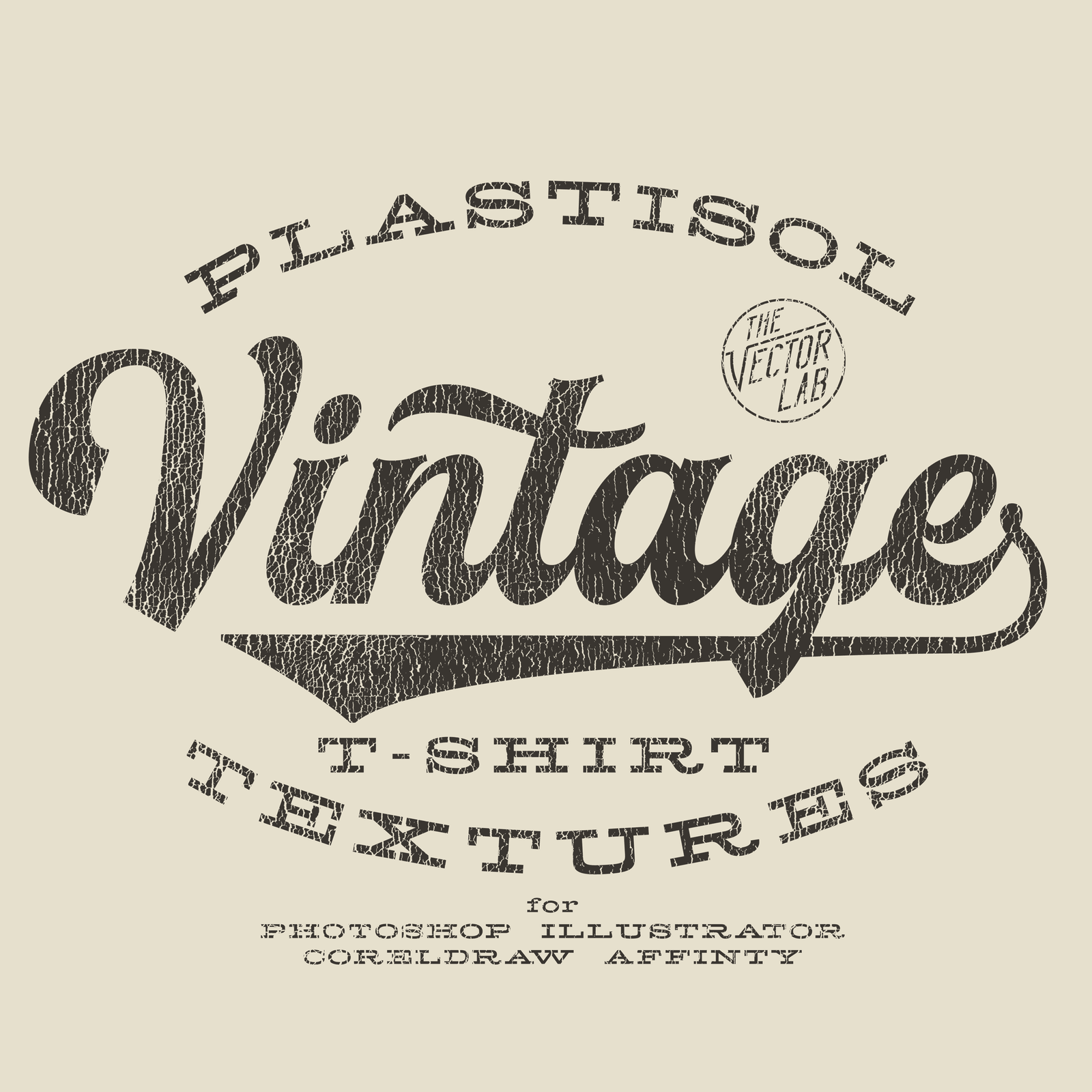 Plastisol Cracked T-Shirt Ink Textures