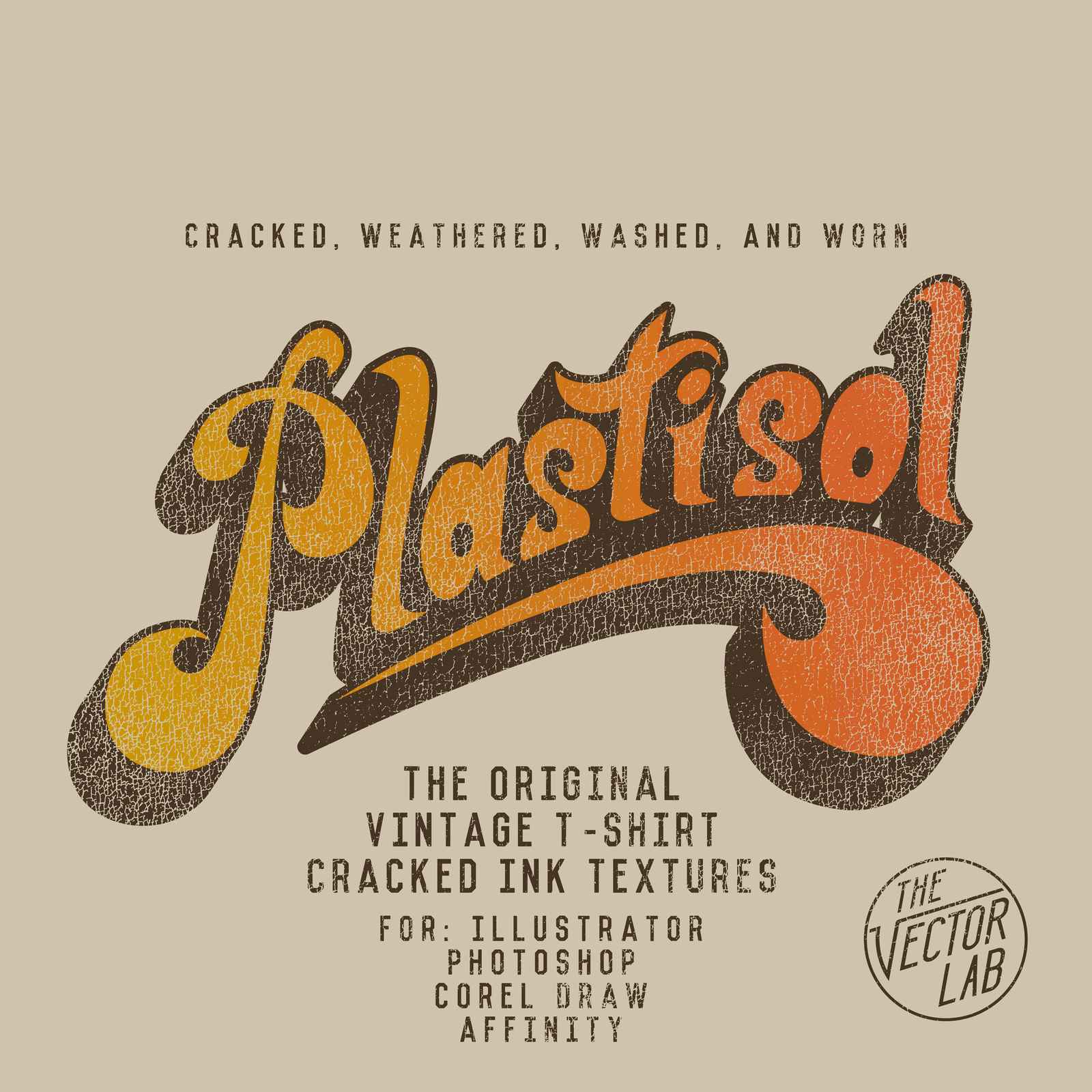 Plastisol Cracked T-Shirt Ink Textures