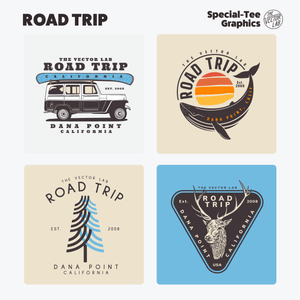 Road Trip Graphic & Logo Templates for Adobe Affinity CorelDraw