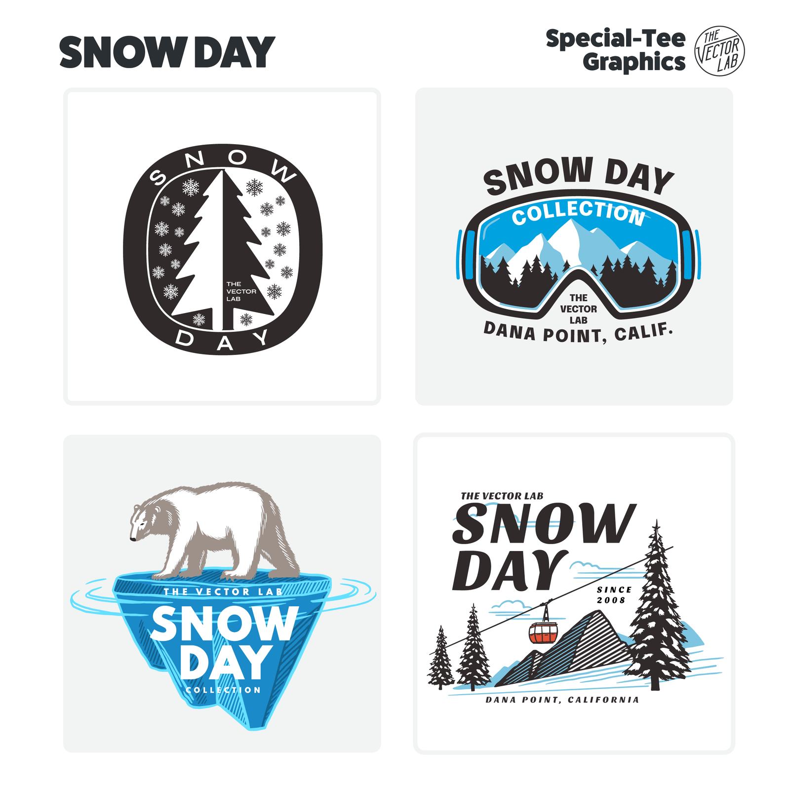 Snow Day Graphic & Logo Templates for Adobe, Affinity, CorelDraw