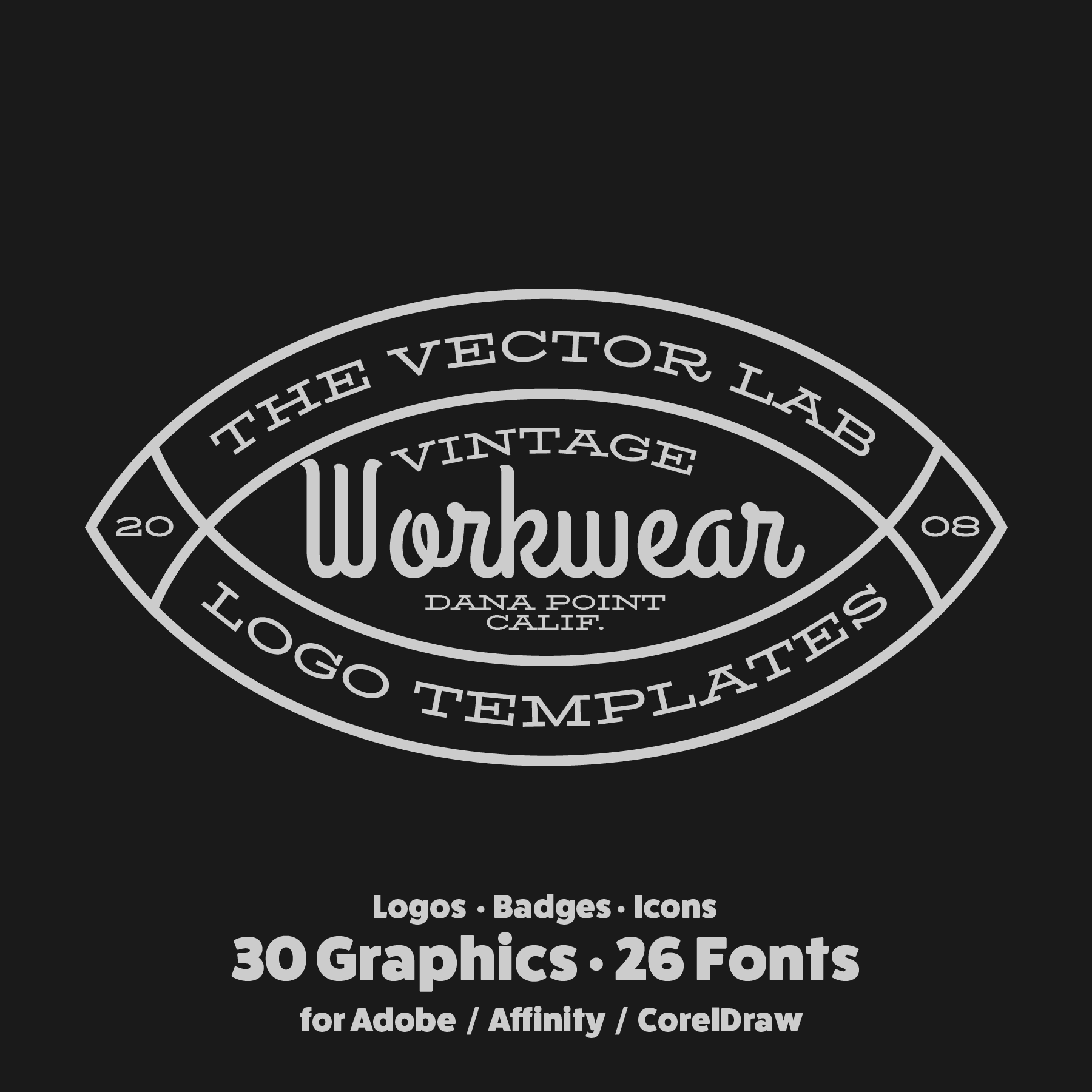 Graphic & Logo Templates - T-Shirt Design Bundle (L) Large