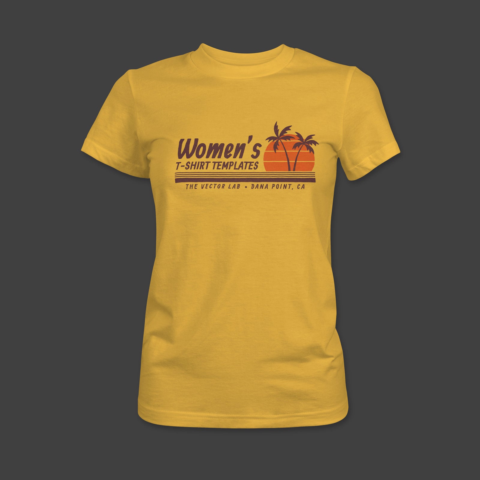 Women's T-Shirt Mockup Templates for Photoshop and Illustrator