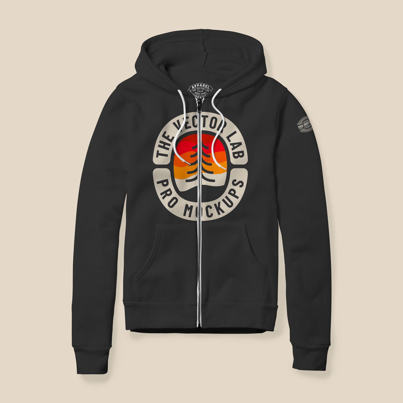 Flat Lay Pro Zip Hoodie Mockups for Adobe Affinity CorelDraw