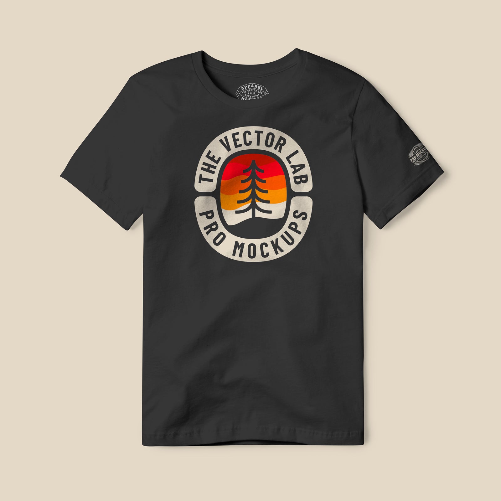 Flat Lay Pro T-Shirt Mockup Templates for Photoshop Illustrator Affinity and CorelDraw