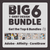 The Big 6 T-Shirt Design Bundle