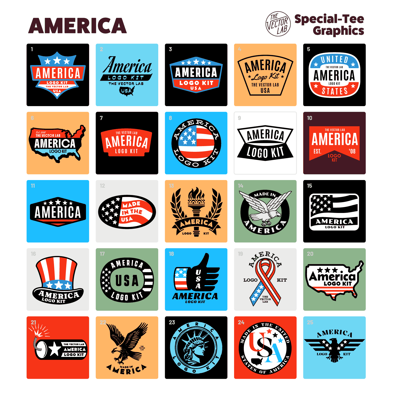 America Logo Kit