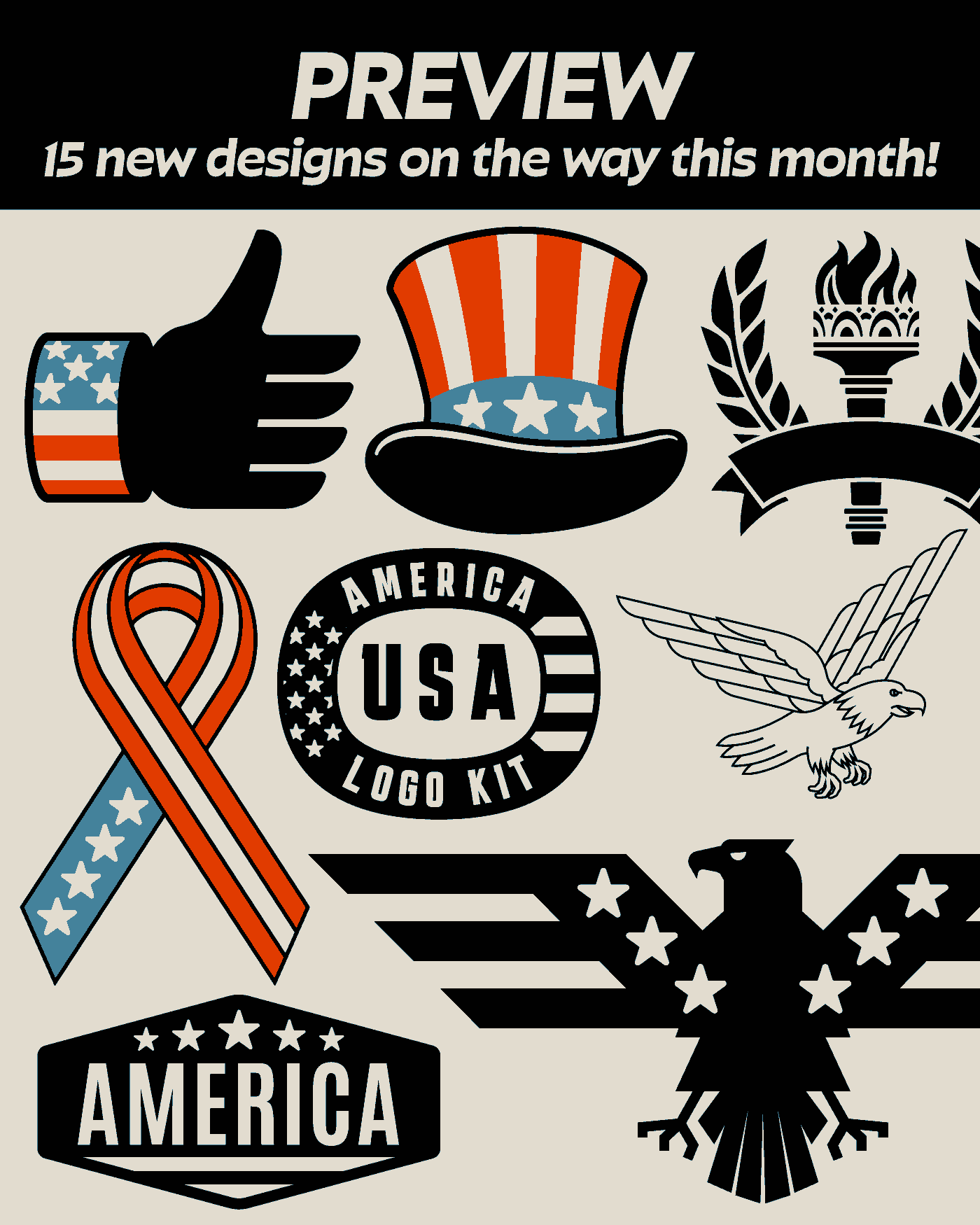 America Logo Kit