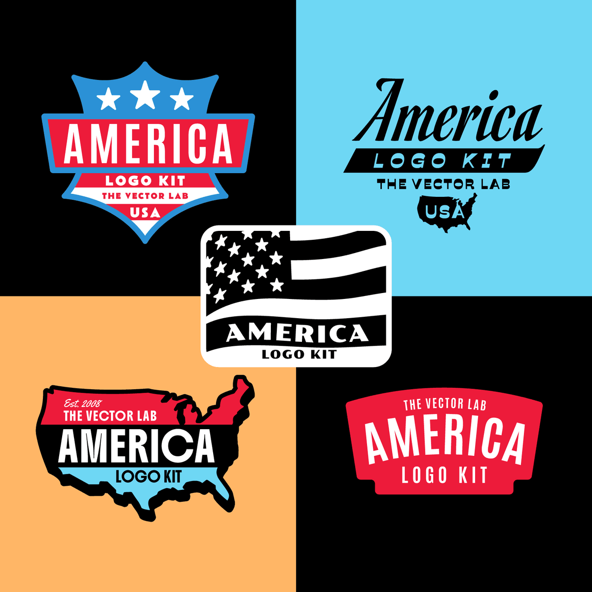 America Logo Kit