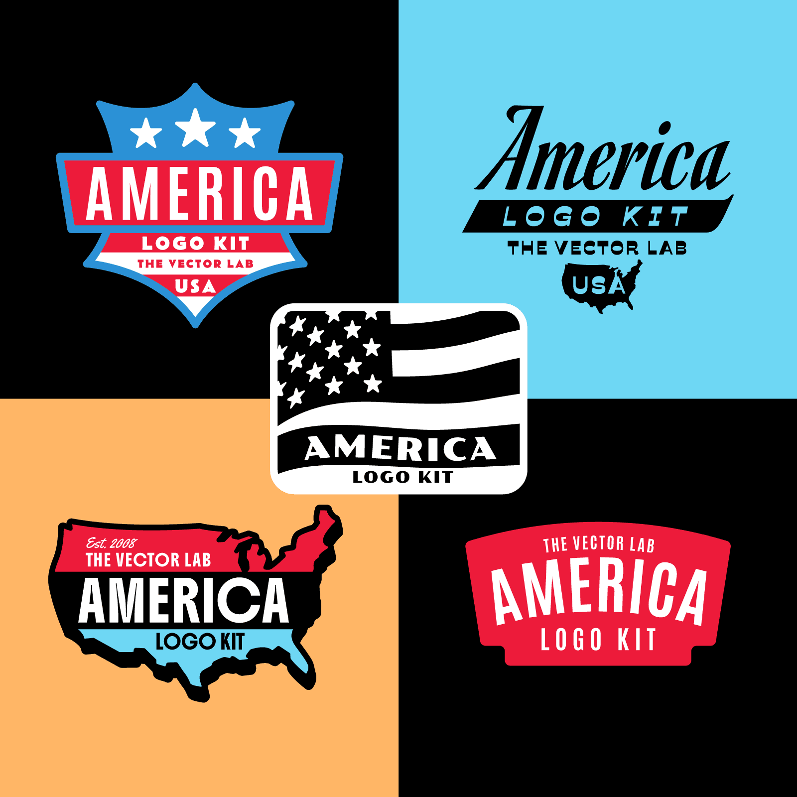 America Logo Kit
