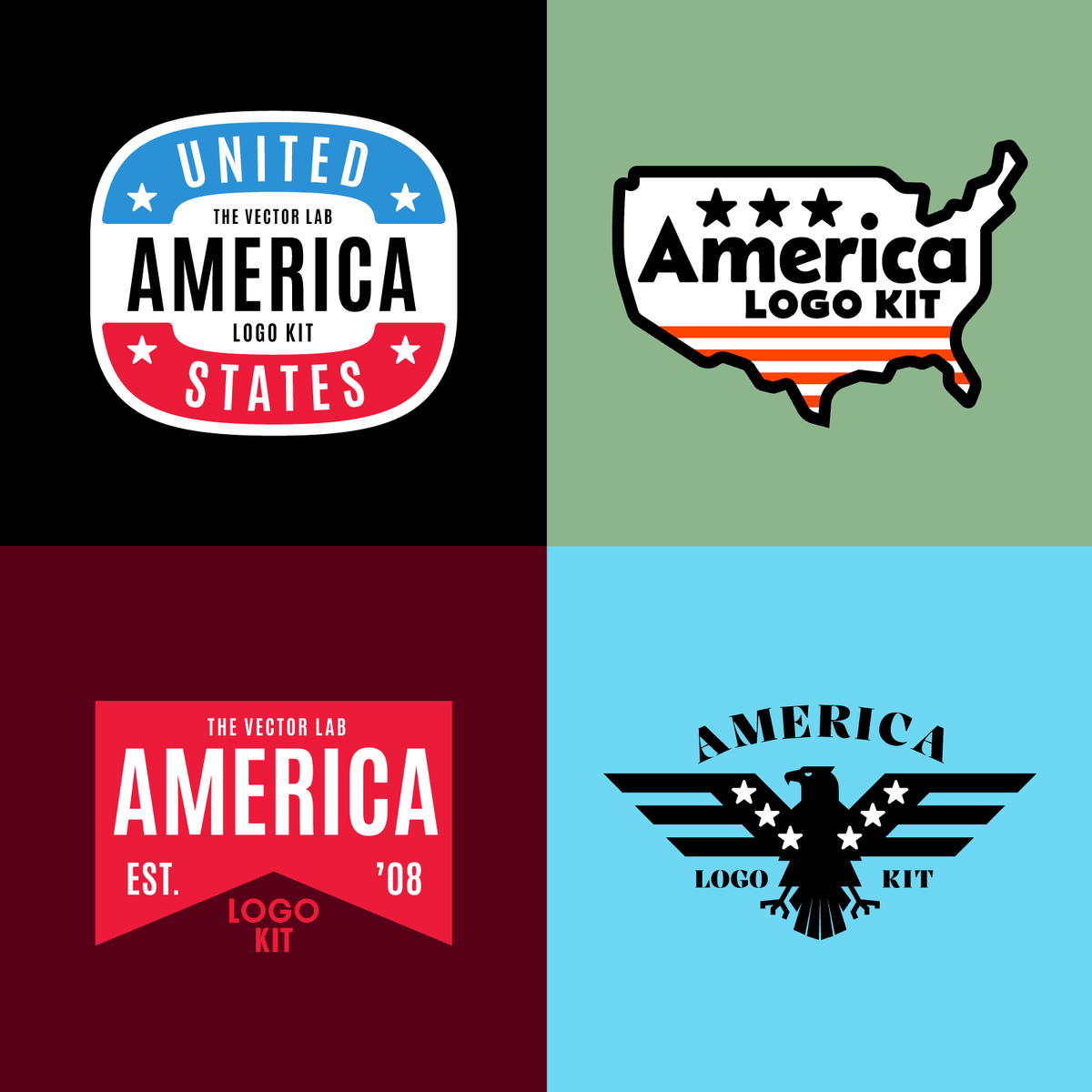 America Logo Kit