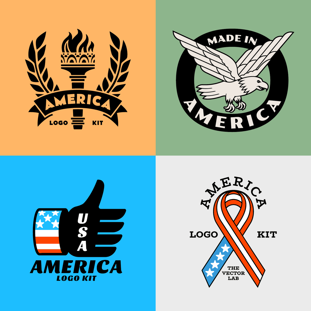 America Logo Kit