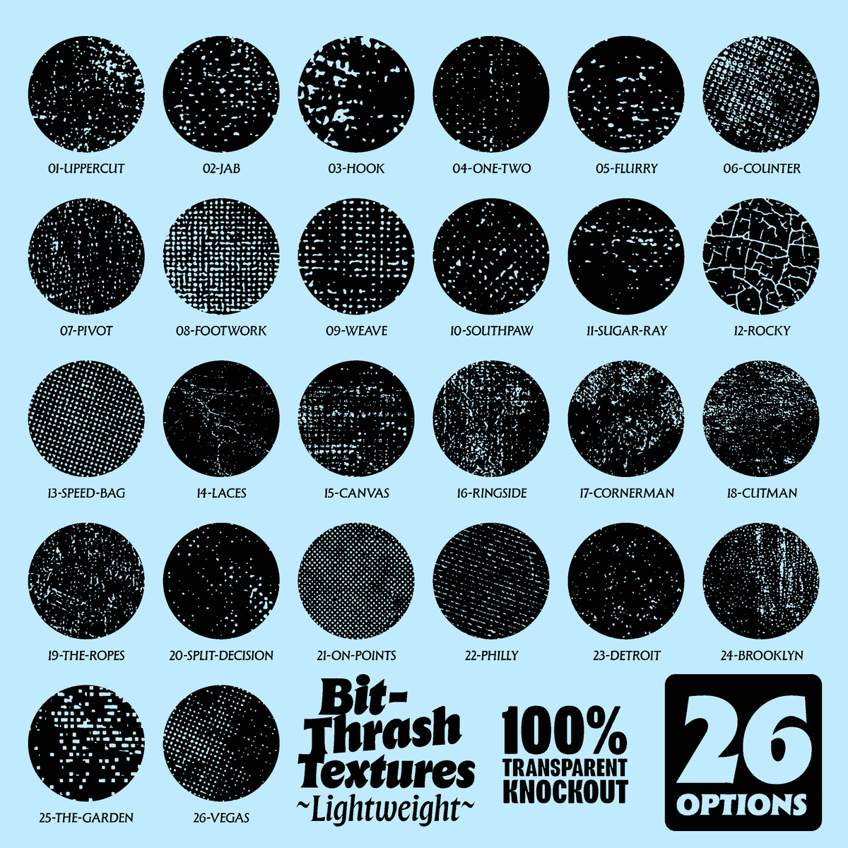 Bit-Thrash Textures: Lightweight