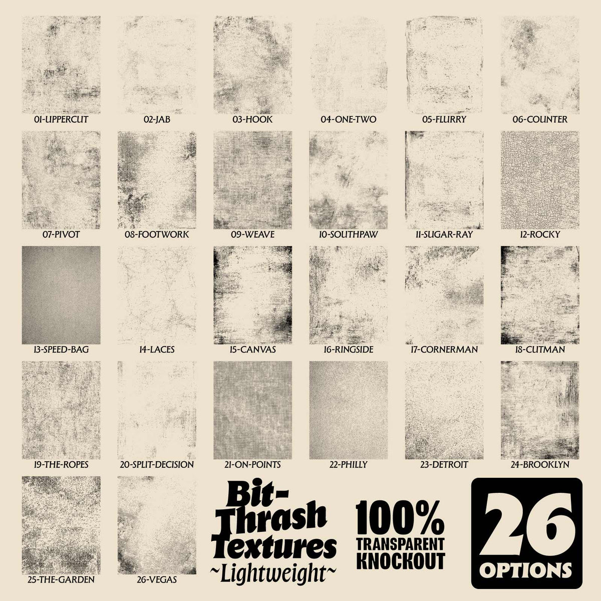 Bit-Thrash Textures: Lightweight