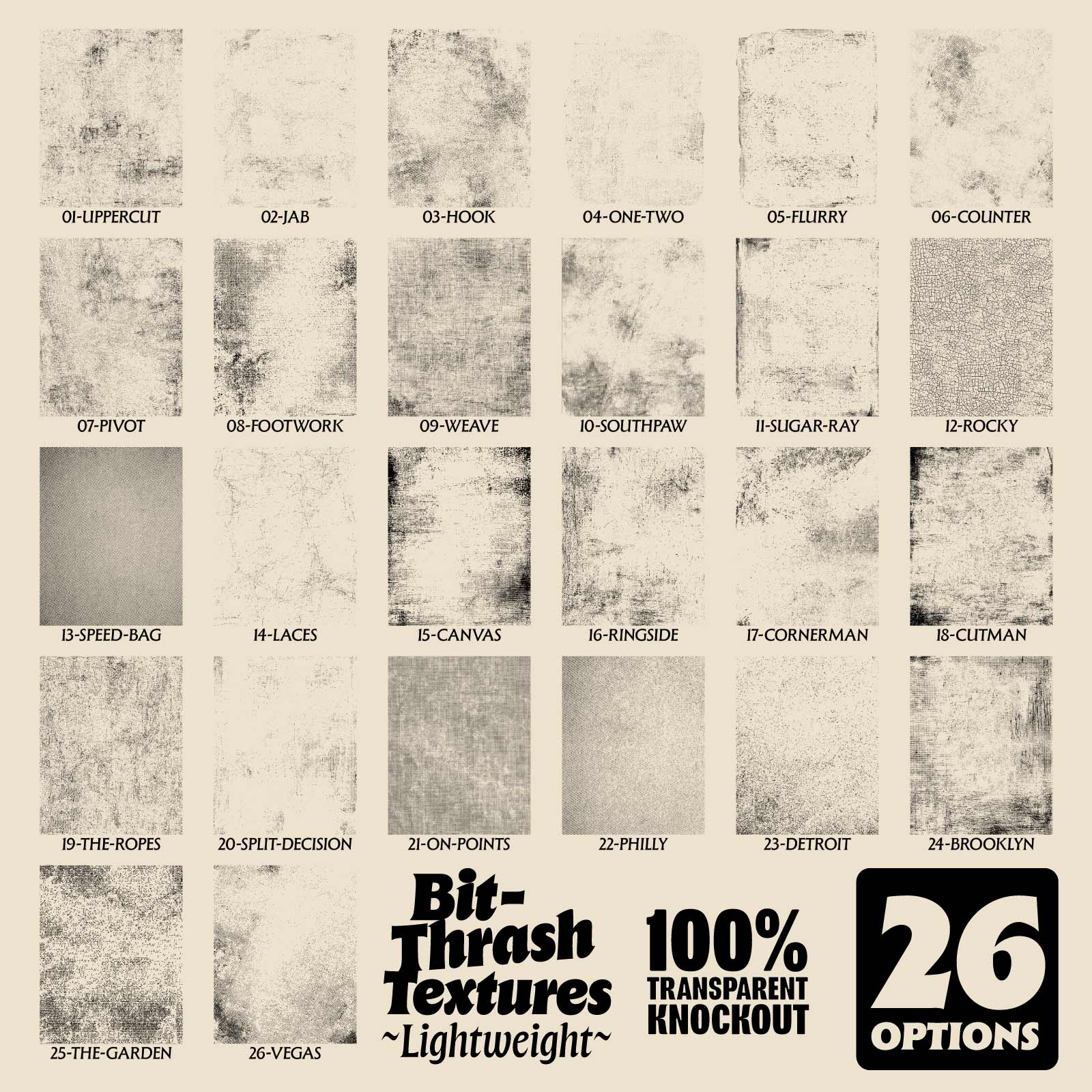 Bit-Thrash Textures: Lightweight